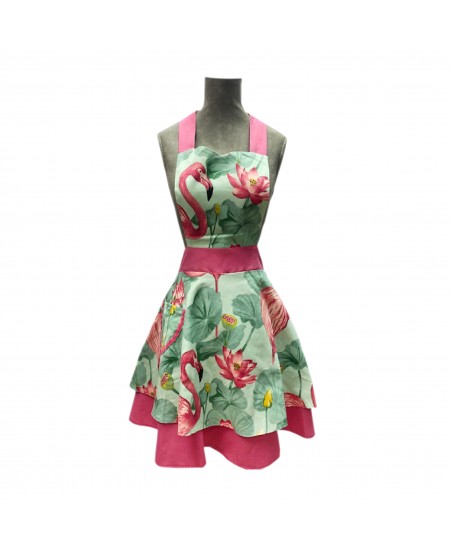 Delantal Vintage Wendy Flamingo