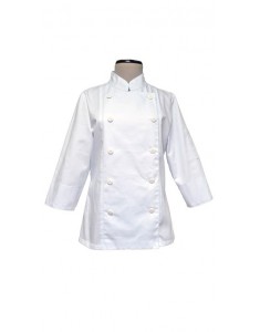 Veste douce Veste cuisine blanc